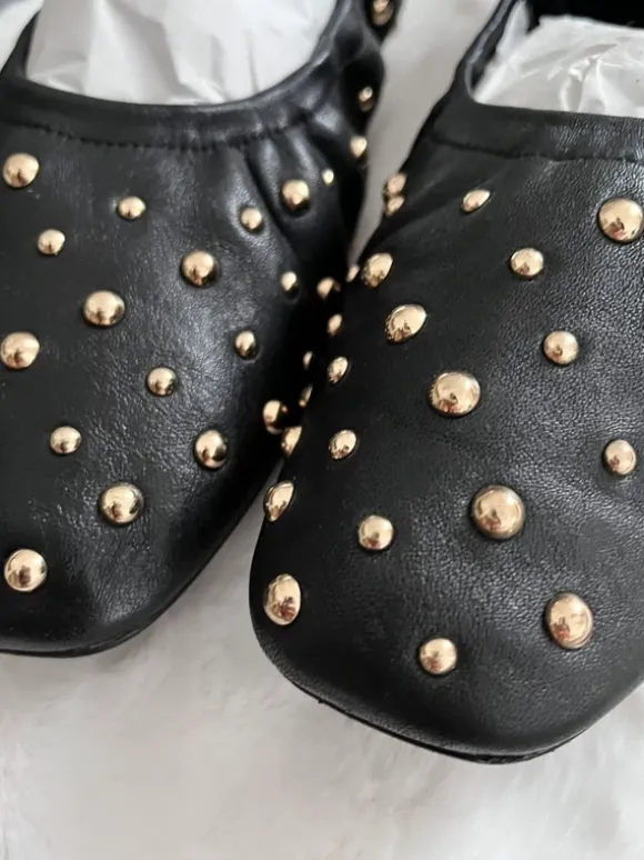 🩶 H&M Nieten Ballerina 42 1/2 neuwertig