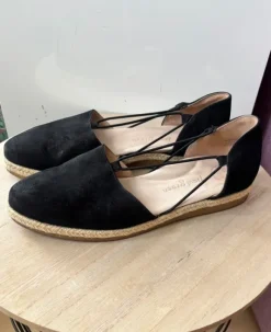 🖤 Hochwertige Paul Green Espadrilles in Schwarz mit Schnürung & Super Soft Innensohle, Größe 39