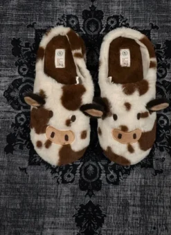 🐮 Kuschelige Kuh-Hausschuhe / Slipper Gr. 41 🐮