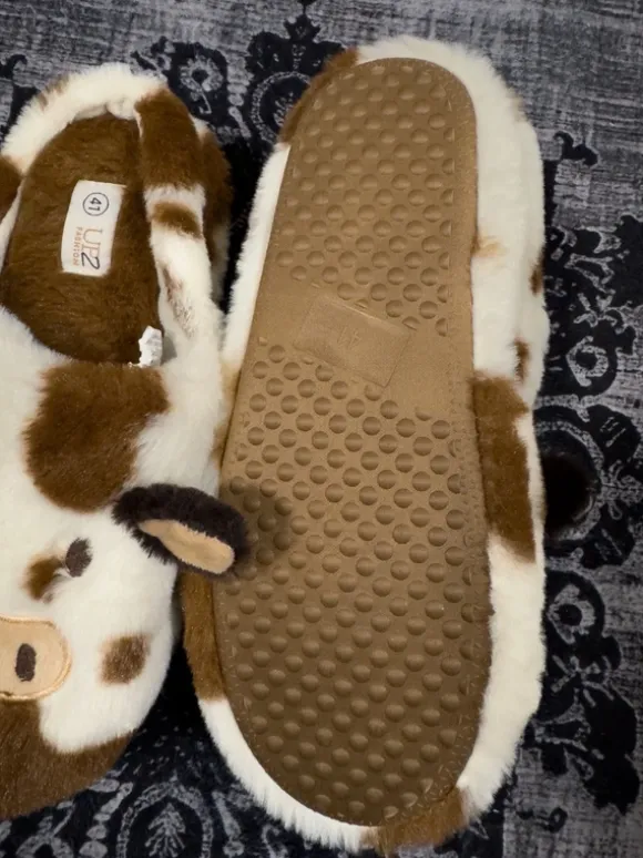 🐮 Kuschelige Kuh-Hausschuhe / Slipper Gr. 41 🐮