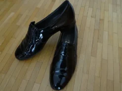 Salamander elegante Herren Lack-Leder-Schuhe, schwarz, Gr. 8