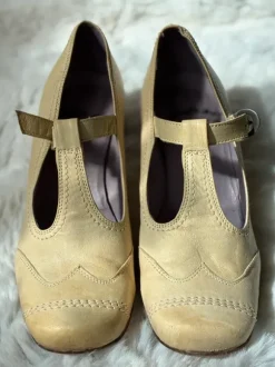 Absatz Schuhe im attraktiven Natur/Beige 39