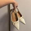 Absatzschuhe mit riemchen weiss