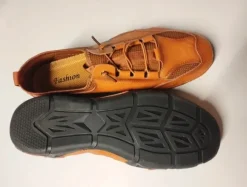 Ademende casual schoenen voor heren, handgemaakte platte sneakers, comfortabele instappers
