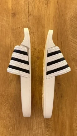 Adidas Adiletten weiß 10