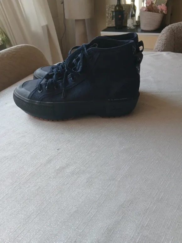 Adidas Nizza boots maat 42 donkerblauw zgan