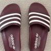 Adidas Originals Adiletten shadow red Bordeaux Burgundy