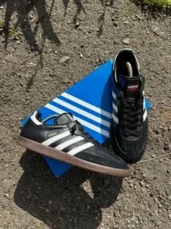 Adidas Samba OG Black/White Vintage Y2K Sneakers Size 44