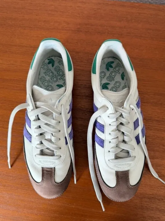 Adidas Samba Vintage Purple Green Brown Gr. 42 2/3