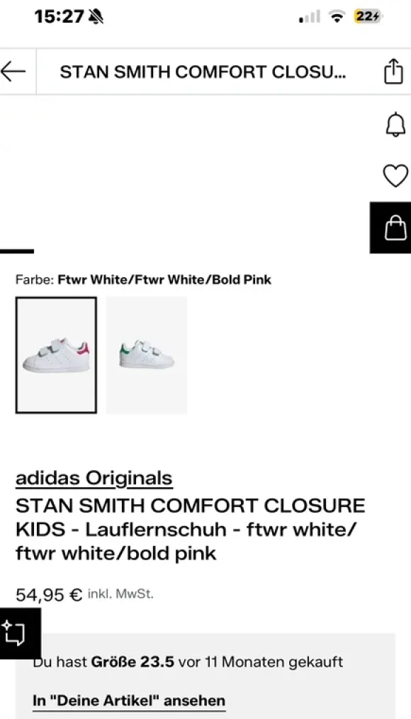 Adidas Sneaker Lauflernschuh