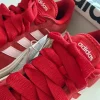 Adidas Sneaker Rot/Weiß – Retro Skater Style – Wie Neu