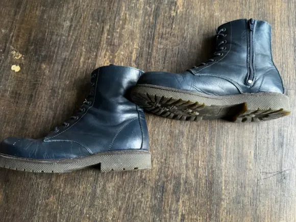 Another Schnür Boots Stiefeletten blau Gr. 39