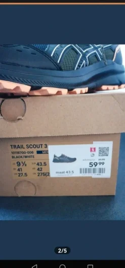 Asics trail schoen 43,5