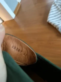 Außergewöhnlicher grüner Lederschuh Gr.42
