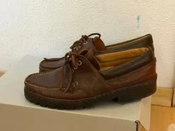 Authentic Bally of Switzerland boat loafers.
