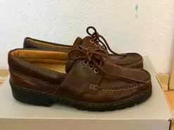 Authentic Bally of Switzerland boat loafers.