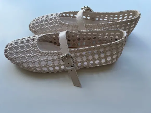 Ballerinas in beige/creme