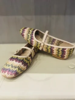Ballerine Mary Jane colorate effetto handmade 41