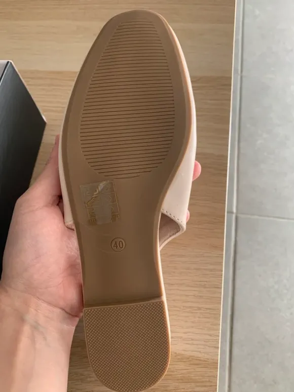 Ballerine/ mules crème