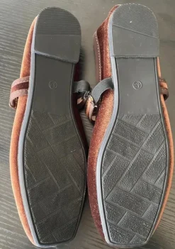 Ballerines velours chocolat