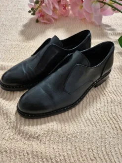 Barca Echtleder Schuhe / Loafer schwarz, wie neu