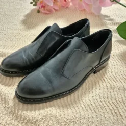 Barca Echtleder Schuhe / Loafer schwarz, wie neu