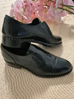 Barca Echtleder Schuhe / Loafer schwarz, wie neu