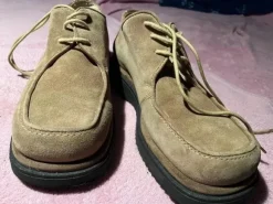 Base London Vintage 90s Suede Derby – Chunky – Made in Italy – Gr. 43 fällt wie 44 – Ungetragen