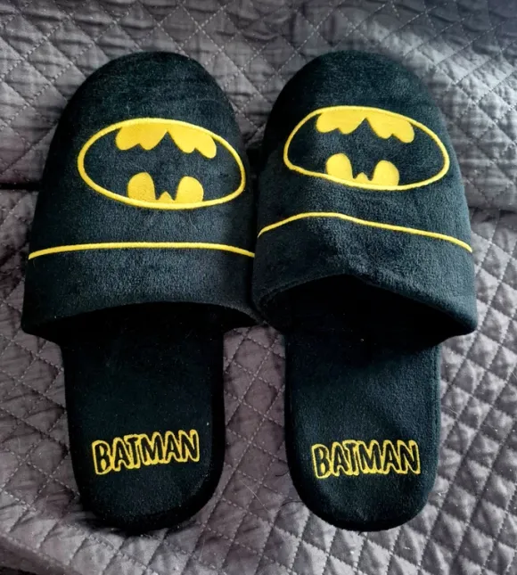 Batman Schlappen Hausschuhe Herren Gr 42