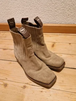 Beige Stiefeletten Wildleder 36/37