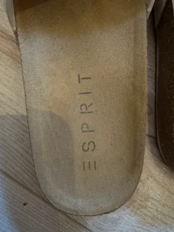 Beige/Graue Esprit Kork Sandalen