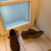 Berluskas Schuhe, braun Schnürsenkel, Leder Portugal