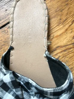 Black & white gingham Sandals