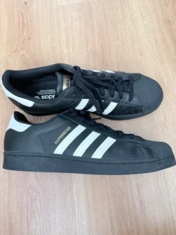 Black Adidas Superstar Sneakers