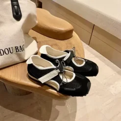 Black Balletcore Mary Jane Sneakers