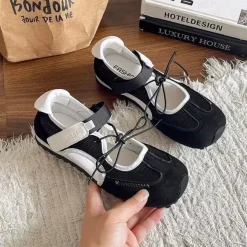 Black Balletcore Mary Jane Sneakers
