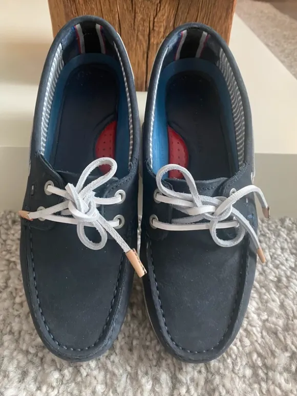 blaue Tommy Hilfiger Segel/Bootschuhe/Loafer