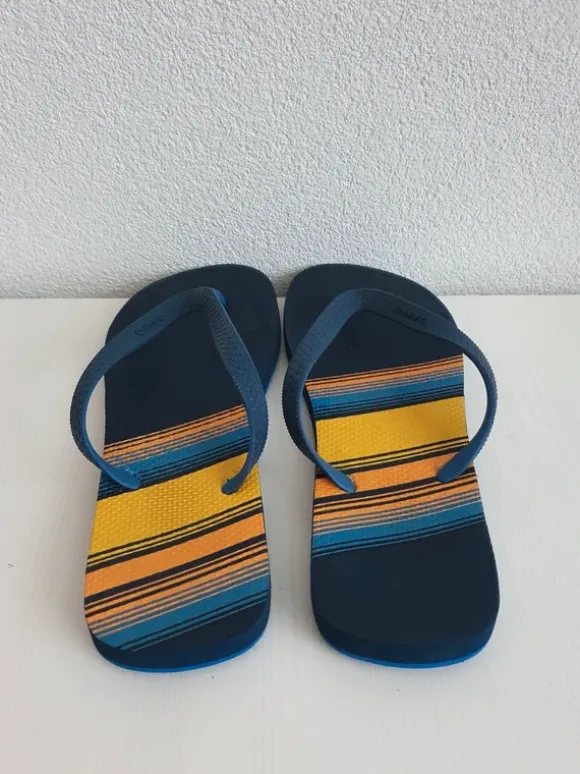 Blauwe teenslippers, mt 45 / 46 Olaian