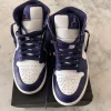 blueberry air jordan 1 mid sneakers