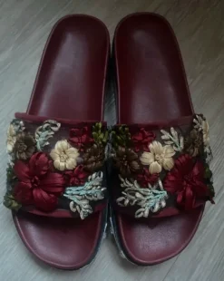 Blumen Sandalen/ Sandaletten 41
