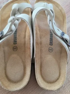 Boho Kork-Sandalen / Zehentrenner Beige Gr. 39/40 – Neu ,Top Zustand!