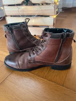 Boots - braunes Leder