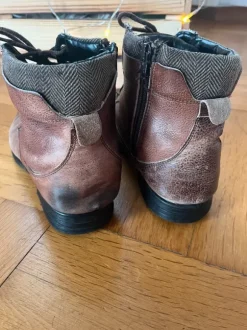 Boots - braunes Leder