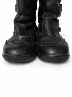 Bottes moto en cuir