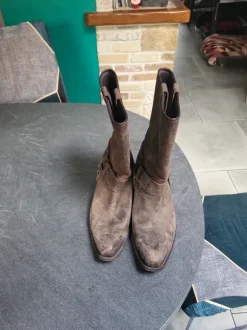 Bottes western brunes