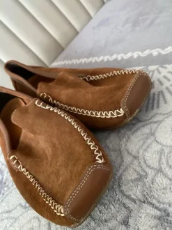Braune echt Leder Schuhe 42