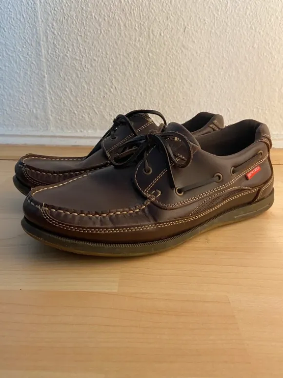 Braune Pierre Cardin Bootsschuhe