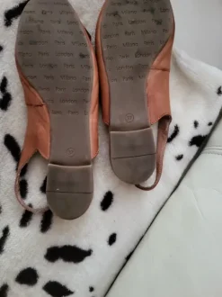 Brauner Echt leder Damen Sandalen