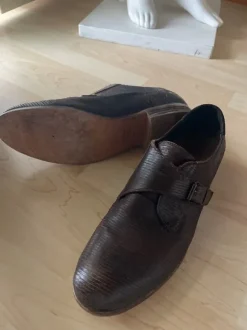 Brauner Voll-Lederschuh Hr 45 Herren