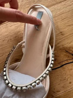 Brautschuhe Slingback Ballerinas